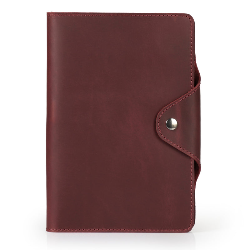 Londo Personalized Top Grain Leather Portfolio with Notepad (Snap Closure & Lock)