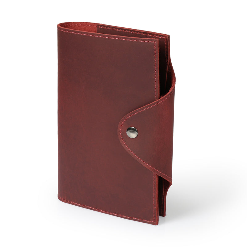 Londo Personalized Top Grain Leather Portfolio with Notepad (Snap Closure & Lock)