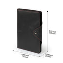 Londo Personalized Top Grain Leather Portfolio with Notepad (Snap Closure & Lock)