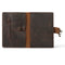 Londo Personalized Top Grain Leather Portfolio with Notepad (Snap Closure & Lock)