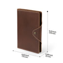 Londo Personalized Top Grain Leather Portfolio with Notepad (Snap Closure & Lock)