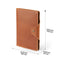 Londo Personalized Top Grain Leather Portfolio with Notepad (Snap Closure & Lock)
