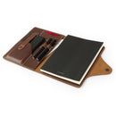 Londo Personalized Top Grain Leather Portfolio with Notepad (Snap Closure & Lock)