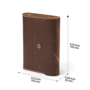 Londo Personalized Top Grain Leather Portfolio with Notepad (Snap Closure & Lock)