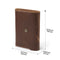 Londo Personalized Top Grain Leather Portfolio with Notepad (Snap Closure & Lock)