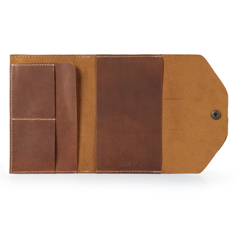 Londo Personalized Top Grain Leather Portfolio with Notepad (Snap Closure & Lock)