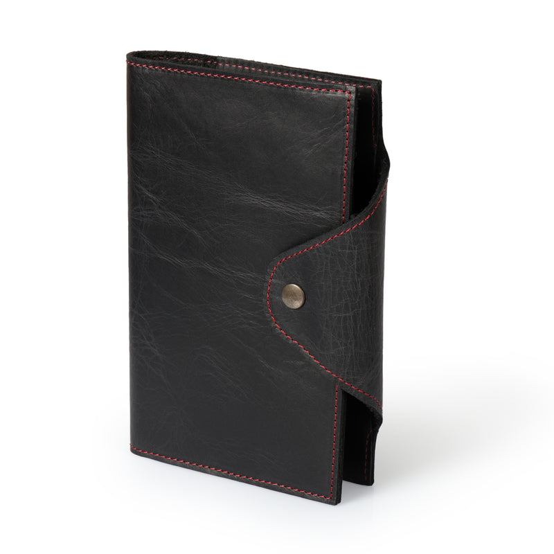 Londo Personalized Top Grain Leather Portfolio with Notepad (Snap Closure & Lock)