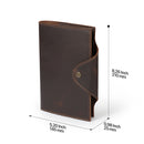 Londo Personalized Top Grain Leather Portfolio with Notepad (Snap Closure & Lock)