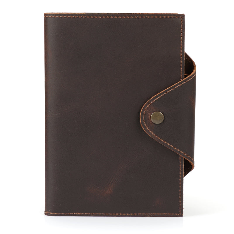 Londo Personalized Top Grain Leather Portfolio with Notepad (Snap Closure & Lock)