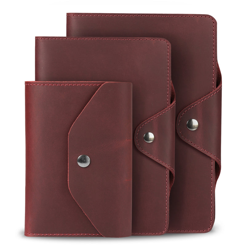 Londo Personalized Top Grain Leather Portfolio with Notepad (Snap Closure & Lock)