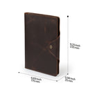 Londo Personalized Top Grain Leather Portfolio with Notepad (Snap Closure & Lock)