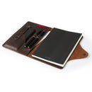 Londo Personalized Top Grain Leather Portfolio with Notepad (Snap Closure & Lock)