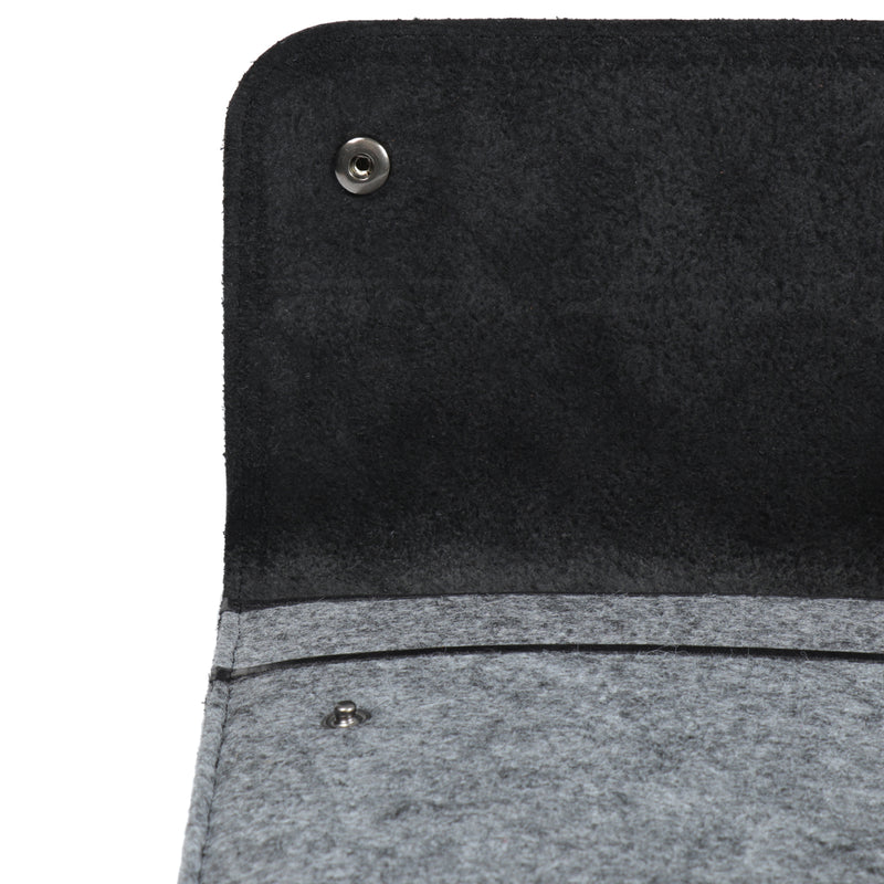 MegaGear Fine Leather and Fleece Sleeve Bag for MacBook Pro, MacBook Air and iPad Case