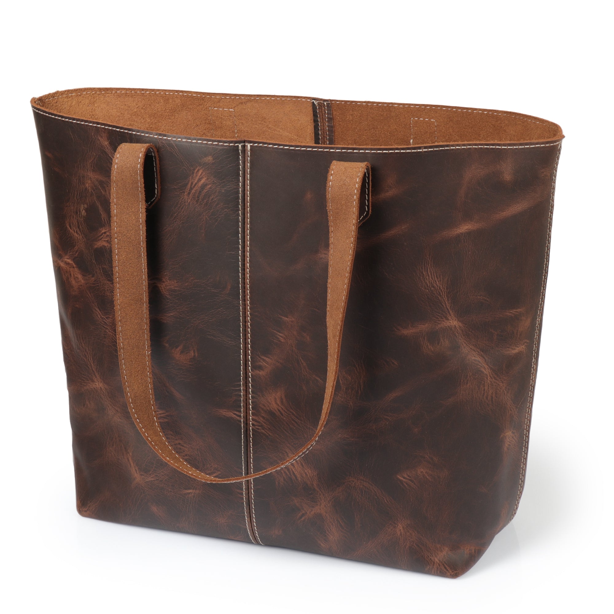 Londo Carmel Top Grain Leather Tote Bag – MegaGear Store