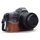 MegaGear Nikon Z5 Ever Ready Genuine Leather Camera Half Case