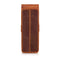 Londo Top Grain Leather Pen and Pencil Case with Tuck in Flap - Two Compartment