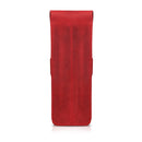 Londo Top Grain Leather Pen and Pencil Case with Tuck in Flap - Two Compartment