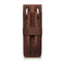 Londo Top Grain Leather Pen and Pencil Case with Tuck in Flap - Two Compartment