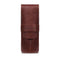 Londo Top Grain Leather Pen and Pencil Case with Tuck in Flap - Two Compartment