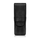 Londo Top Grain Leather Pen and Pencil Case with Tuck in Flap - Two Compartment