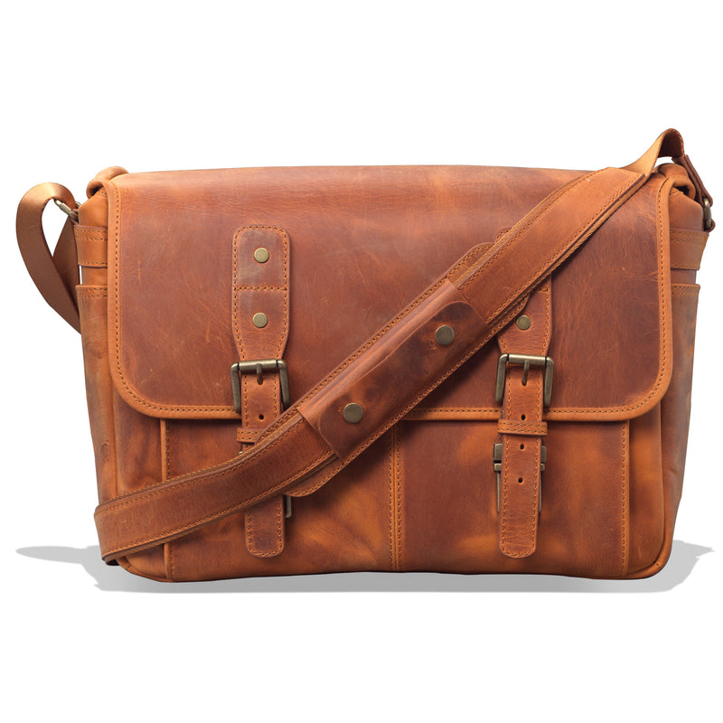 MegaGear Torres Pro Leather Vintage 16 Laptop Computer Bag Camera Bag MegaGear Store