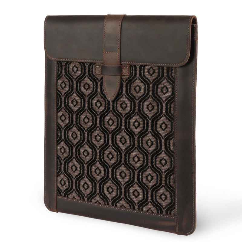 Londo iPad Pro 12.9 Case - iPad Pro 11 Inch Case Genuine Top Grain Leather iPad Case with Garment Design for iPad Pro (2018-2024)/iPad Air (2021)