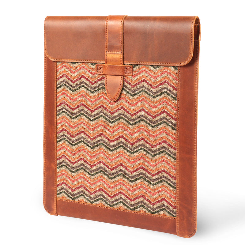 Londo iPad Pro 12.9 Case - iPad Pro 11 Inch Case Genuine Top Grain Leather iPad Case with Garment Design for iPad Pro (2018-2024)/iPad Air (2021)