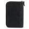 Londo Genuine Leather Padfolio with Pencil Holder Notepad and Zipper Closure