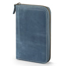 Londo Genuine Leather Padfolio with Pencil Holder Notepad and Zipper Closure