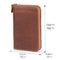 Londo Genuine Leather Padfolio with Pencil Holder Notepad and Zipper Closure