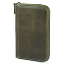 Londo Genuine Leather Padfolio with Pencil Holder Notepad and Zipper Closure