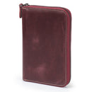 Londo Genuine Leather Padfolio with Pencil Holder Notepad and Zipper Closure