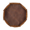 Londo Genuine Leather Round Tray Organizer - Practical Storage Box for Wallets, Watches, Keys, Coins, Cell Phones and Office Equipment