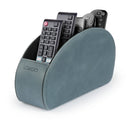 Londo Remote Control Holder with 5 Pockets, Store DVD, Blu-Ray, TV, Roku or Apple TV Remotes, Italian Top Grain Leather with Suede Lining