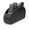 Londo Remote Control Holder with 5 Pockets, Store DVD, Blu-Ray, TV, Roku or Apple TV Remotes, Italian Top Grain Leather with Suede Lining