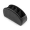 Londo Remote Control Holder with 5 Pockets, Store DVD, Blu-Ray, TV, Roku or Apple TV Remotes, Italian Top Grain Leather with Suede Lining