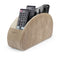 Londo Remote Control Holder with 5 Pockets, Store DVD, Blu-Ray, TV, Roku or Apple TV Remotes, Italian Top Grain Leather with Suede Lining