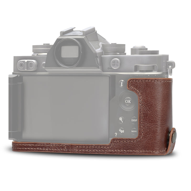MegaGear MG2016 Ever Ready Lederen Camera Half Case Compatibel met Nikon Z fc (16-50mm) (bruin MegaGear MG2016 Ever Ready Lederen Camera Half Case Compatibel met Nikon Z fc (16-50mm) (bruin