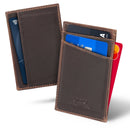 Otto Angelino Top Grain Leather Minimalist Wallet Bank Cards, Money, Driver's License, Unisex
