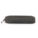 Londo Top Grain Leather Zipper Pen, Pencil and Cosmetic Case