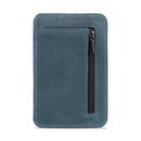 Otto Angelino Italian Top Grain Leather Minimalist Men Wallet, Slim, Credit Card Holder, Zippered Coin Slot, RFID Blocking