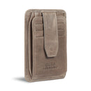 Otto Angelino Italian Top Grain Leather Minimalist Men Wallet, Slim, Credit Card Holder, Zippered Coin Slot, RFID Blocking