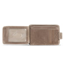 Otto Angelino Italian Top Grain Leather Minimalist Men Wallet, Slim, Credit Card Holder, Zippered Coin Slot, RFID Blocking