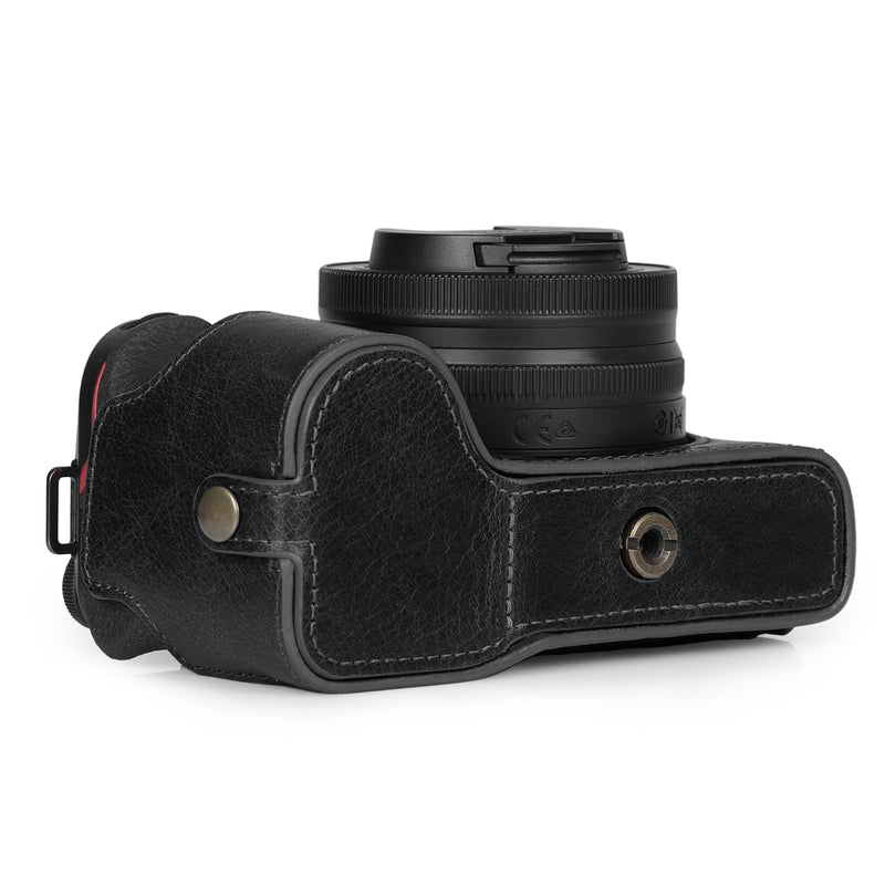 MegaGear Nikon Z30 Genuine Leather Camera Half Case and Strap – MegaGear  Store