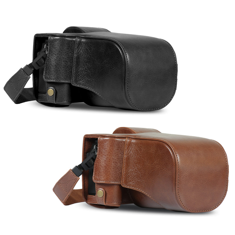 MegaGear MG1922 Ever Ready Genuine Leather Camera Case Compatible with Fujifilm X-T4 (XF16-80mm) - Brown MegaGear MG1922 Ever Ready Genuine Leather Camera Case Compatible with Fujifilm X-T4 (XF16-80mm) - Brown