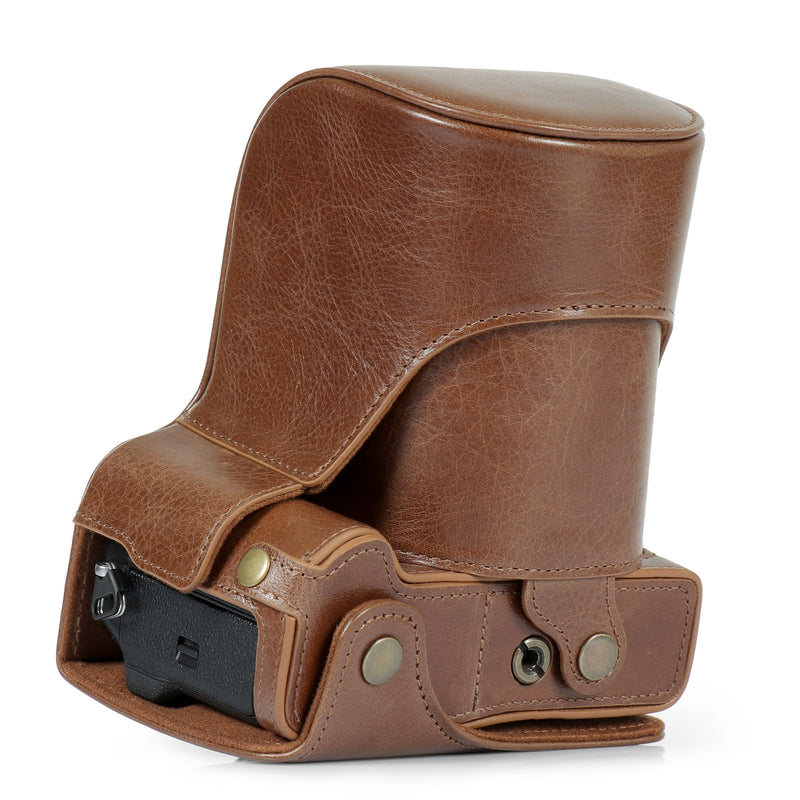 MegaGear Fujifilm X-T5 (16-80 mm) Ever Ready Genuine Leather Camera Case