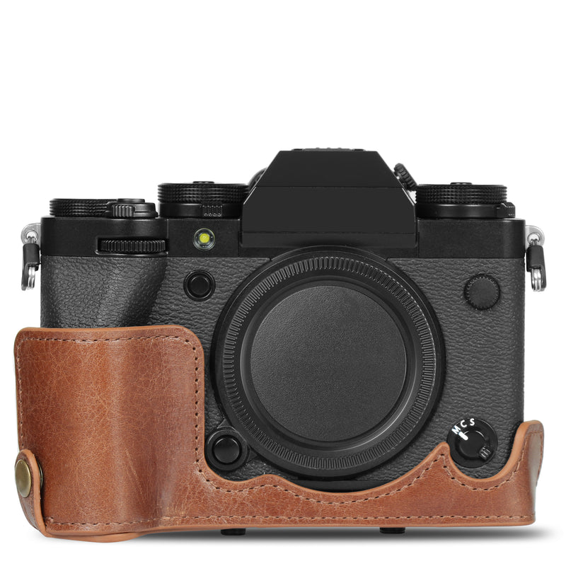 MegaGear Fujifilm X-T5 (16-80 mm) Ever Ready Genuine Leather Camera Case