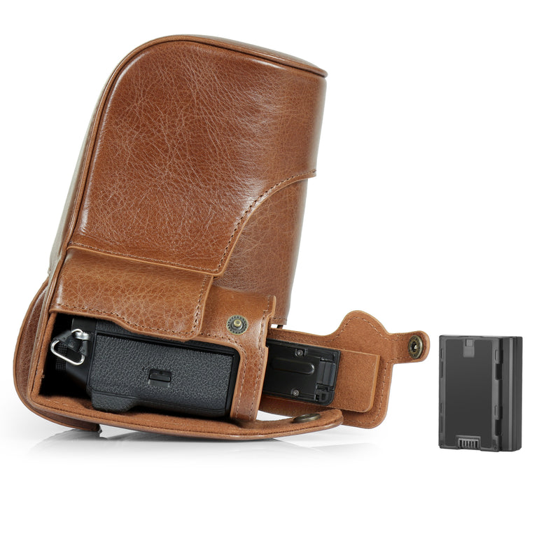 MegaGear Fujifilm X-T5 (16-80 mm) Ever Ready Genuine Leather Camera Case