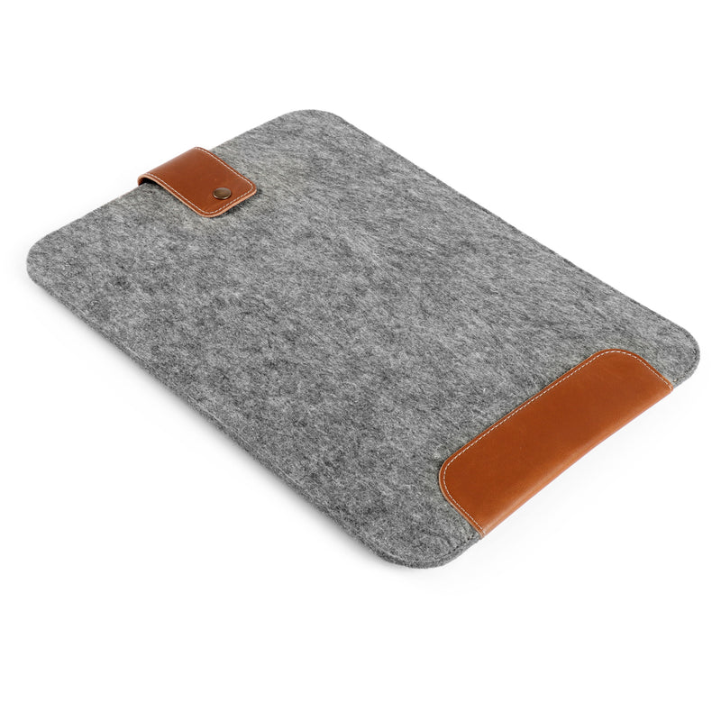 MegaGear Handcrafted Personalized Fine Leather and Fleece Sleeve