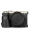 MegaGear Sony Alpha A7C Mark II Stylish and Protective Genuine Leather Camera Half Case